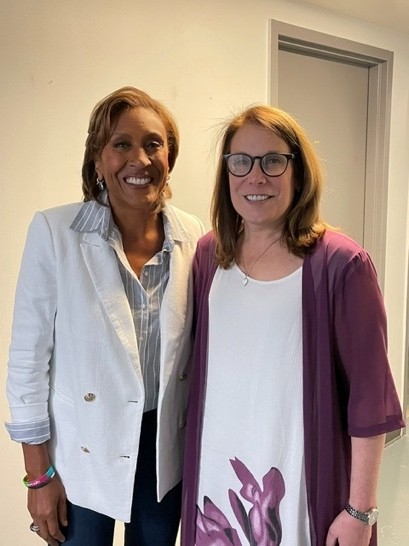 Dr. Robin L. Smith with Robin Roberts at Sanford Health’s A Celebration of Hope event in Fargo, June 5, 2022.