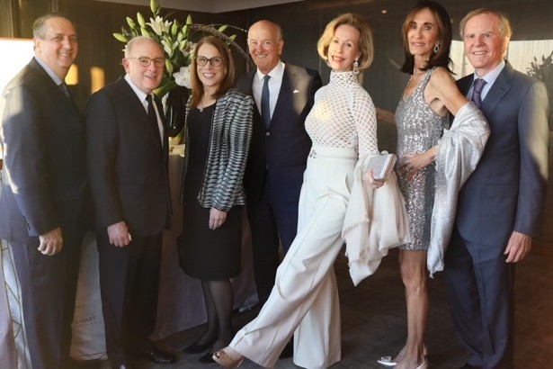 From left: Matthew Henninger, Dr. Joel Kassimir, Dr. Robin L. Smith, Gil Kemp, Bonnie McElveen-Hunter, Diane Sculley, and John Sculley.