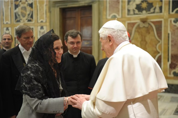 Dr. Robin L. Smith with Pope Benedict XVI